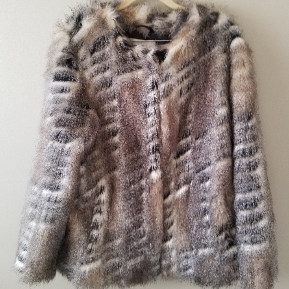 Faux fur coat